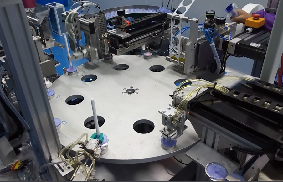 转盘式注塑件自动装配线